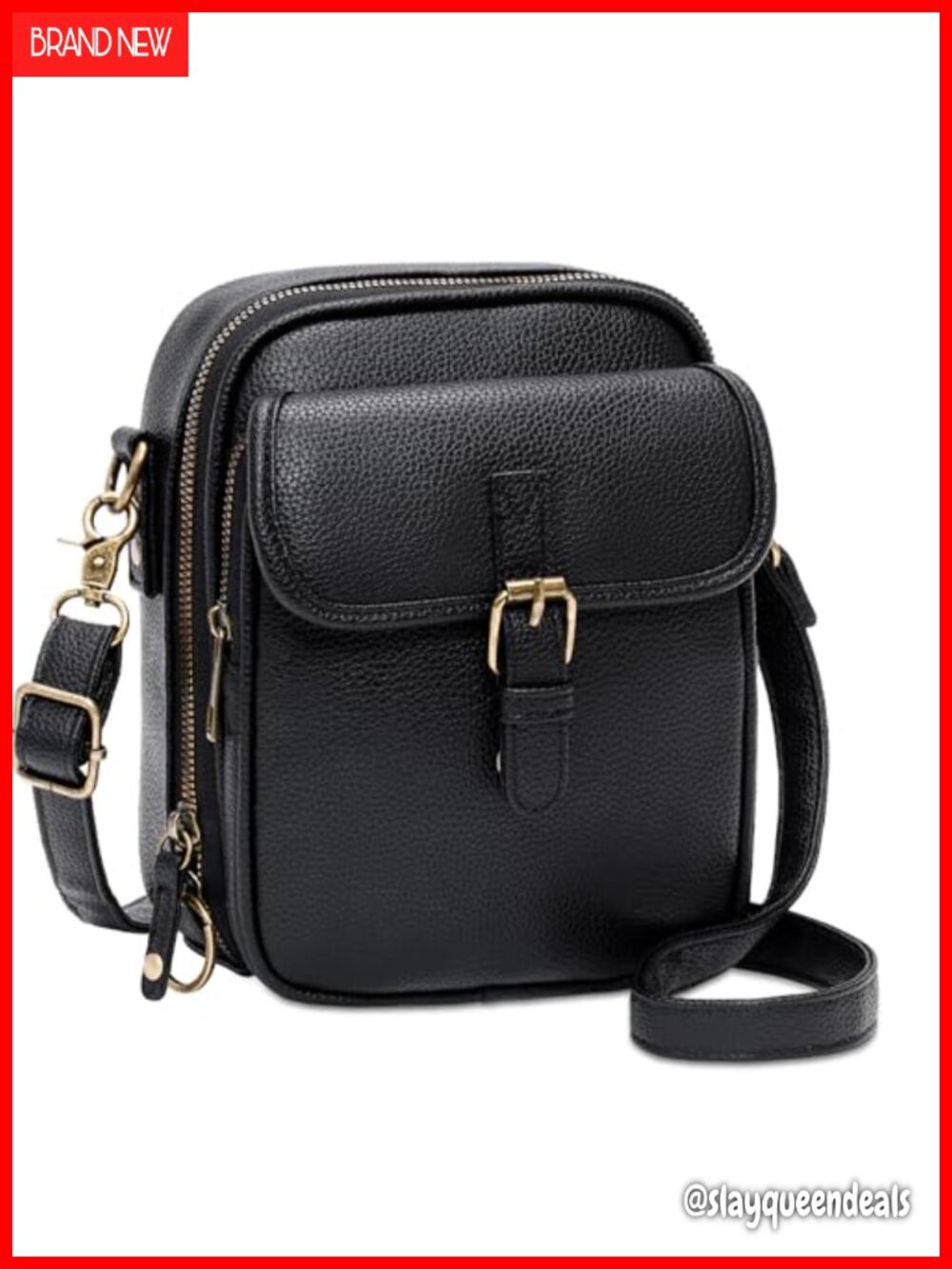 PU Leather Small Crossbody Bag with Card Slots Anti Theft